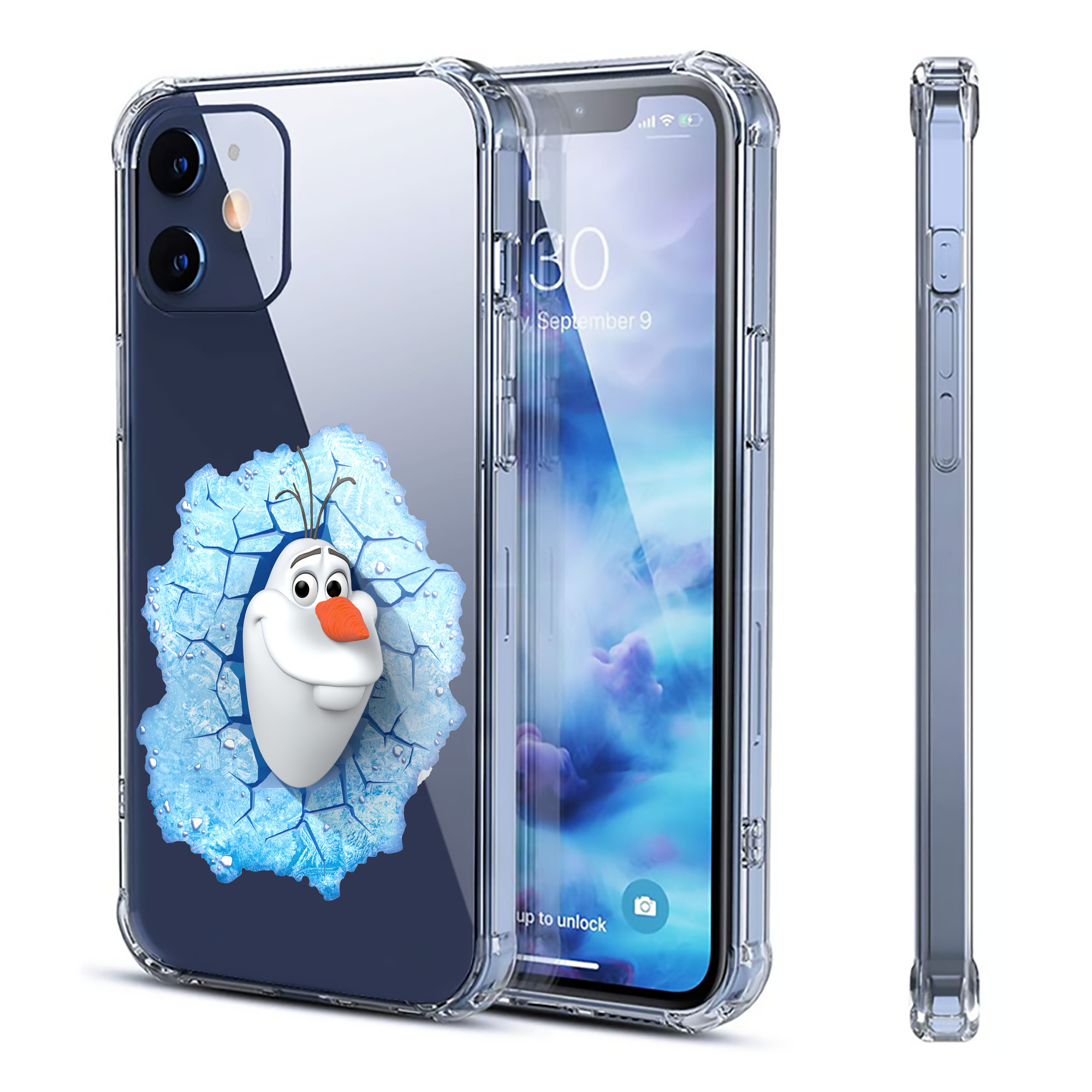 （画像用） アナと雪の女王 アンナ エルサ Frozen Anna Elsa 【iPhone 12シリーズ対応】透明スマホケース（クリアソフトケース）
